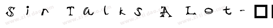 Sir Talks A Lot字体转换